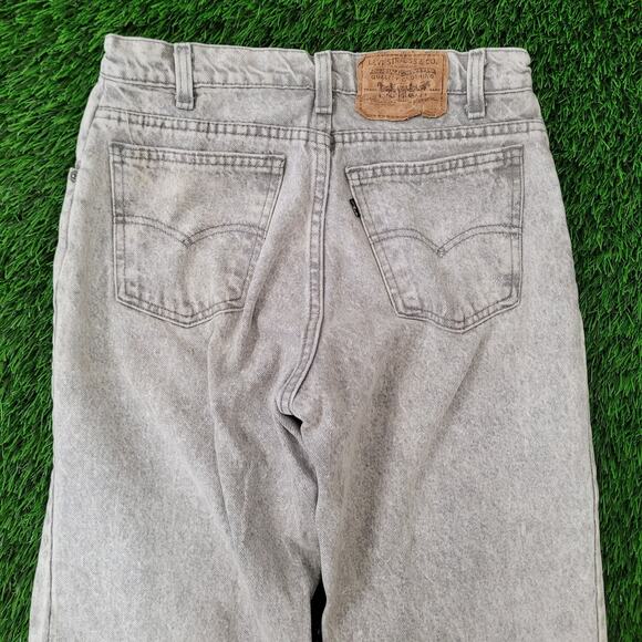 Vintage 550 LEVIS Jeans 28x29 (31x30) Gray - Picture 9 of 13